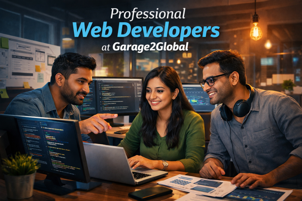 Professional Web Developers at Garage2Global
