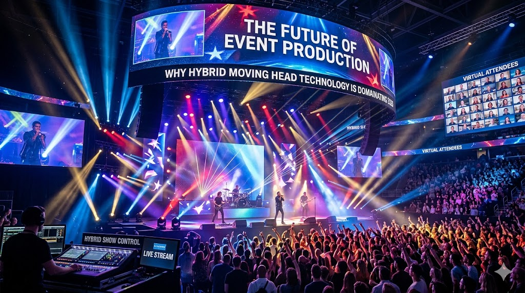 The Future of Event Production: Why Hybrid Moving Head Technology is Dominating 2026